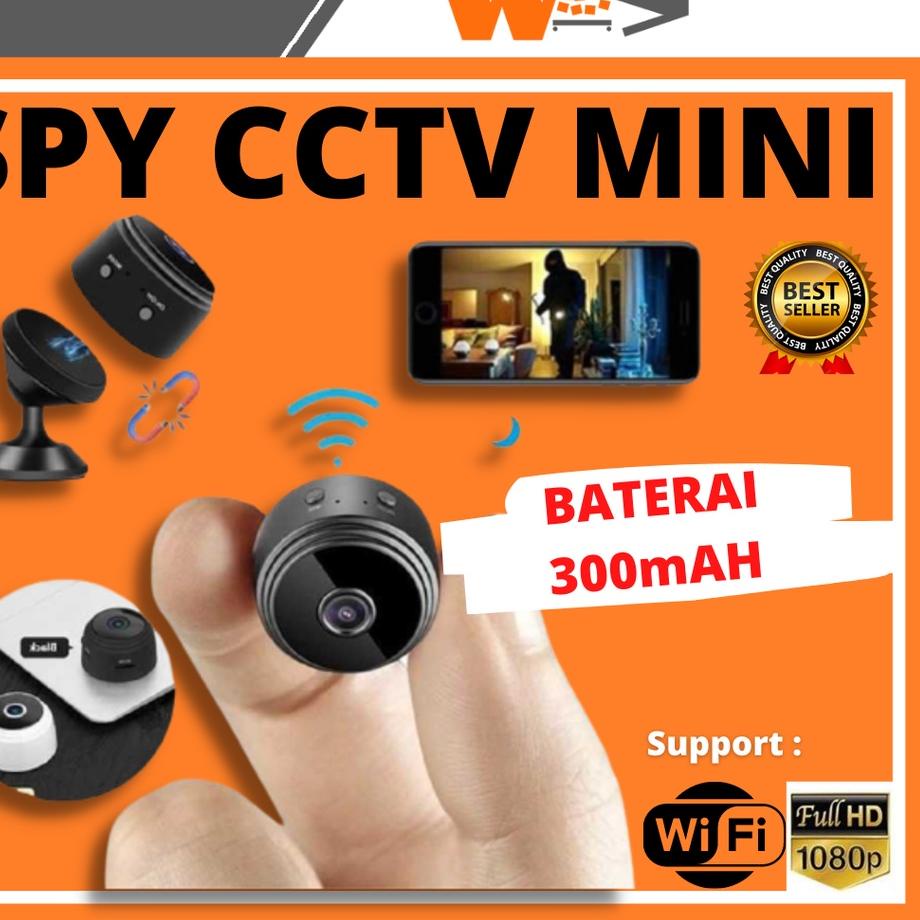 ℗ CCTV Mini Tersembunyi Tanpa Kabel Kamera Pengintai Mini Kamera CCTV Mini Ip Camera ✵