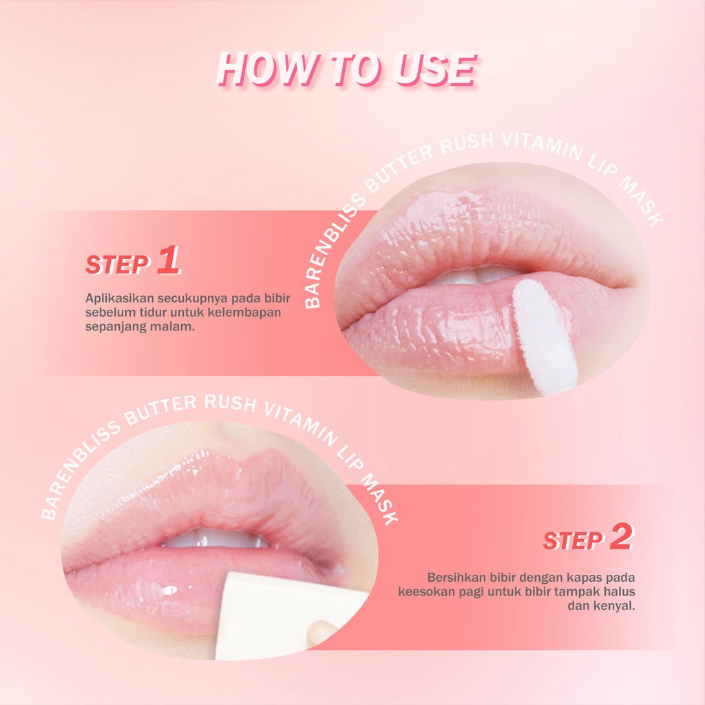 BNB Barenbliss Butter Rush Vitamin Lip Mask Moisturizing Balm