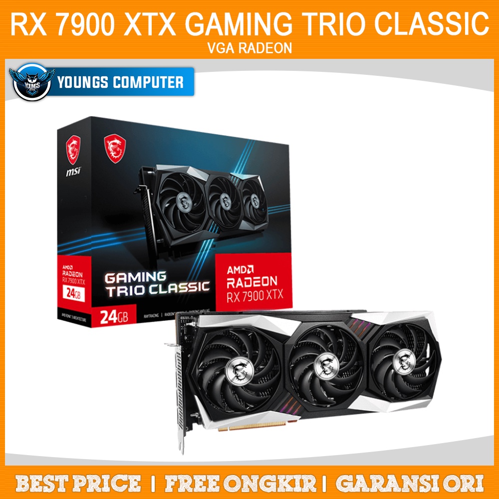 VGA MSI RX 7900 XTX GAMING TRIO CLASSIC 24G | RX7900XTX 7900XTX 24GB