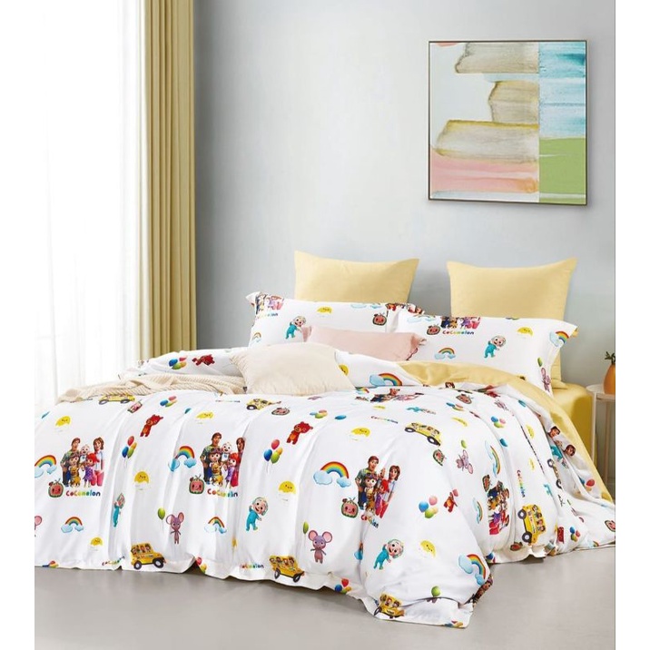SPREI SUTRA ORGANIK 60S COCOMELON SPREI SUTRA ORGANIK 60S ASLI IMPORT SPREI SUTRA SERAT LYOCELL SPRE