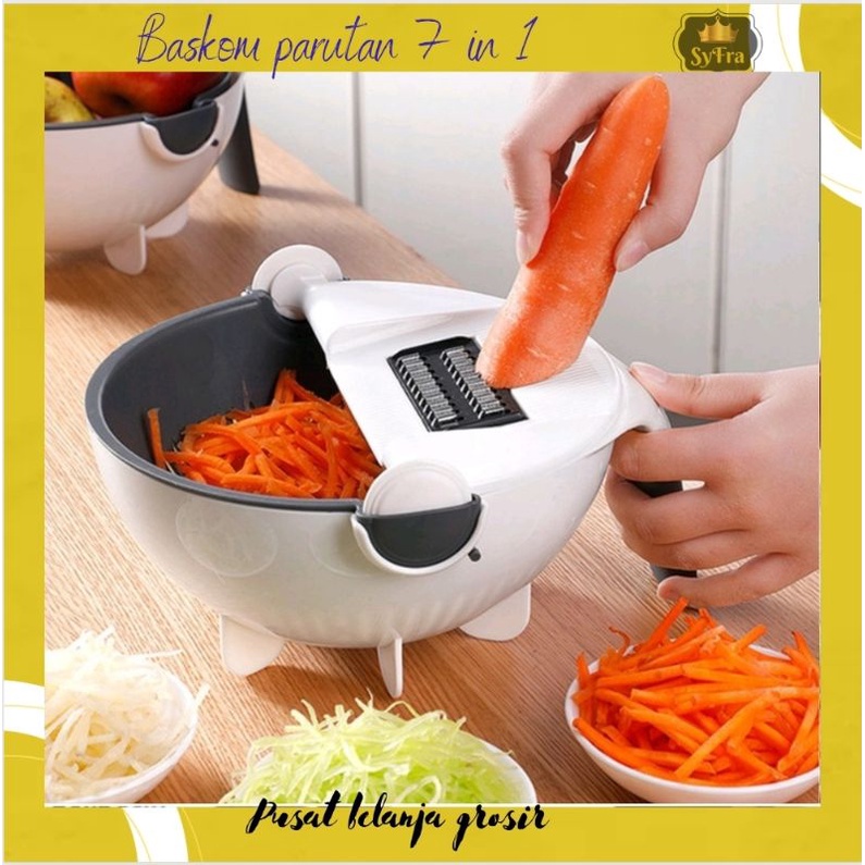 Baskom parutan 7 in 1 multifungsi 9 in 1 parutan serbaguna
