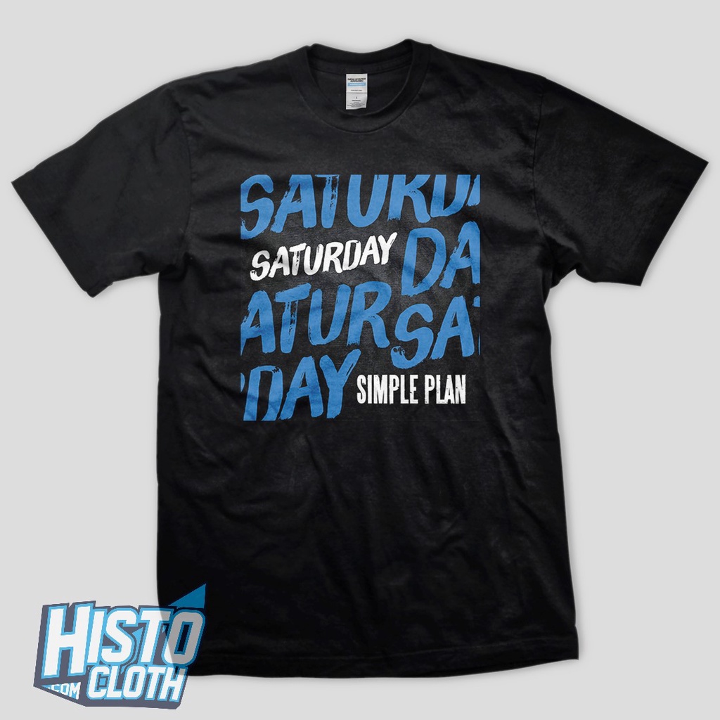 Kaos Simple Plan Saturday - SMP17 BK