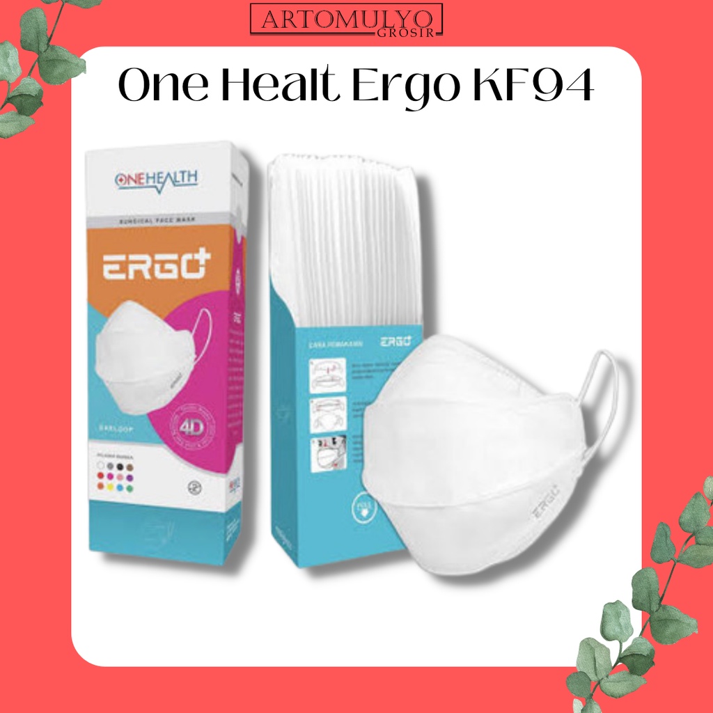 One health MASKER ONEHEALTH ERGO KF94 isi 25 pcs 4D ORIGINAL KEMENKES