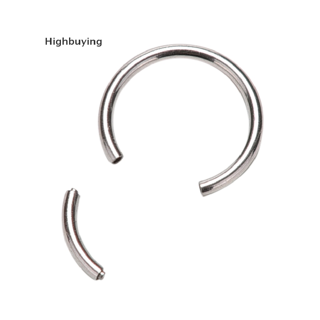 Hbid 1pc Cincin Segmen Berengsel Chic Titanium Septum Clicker Cincin Hidung Bibir Telinga Glory