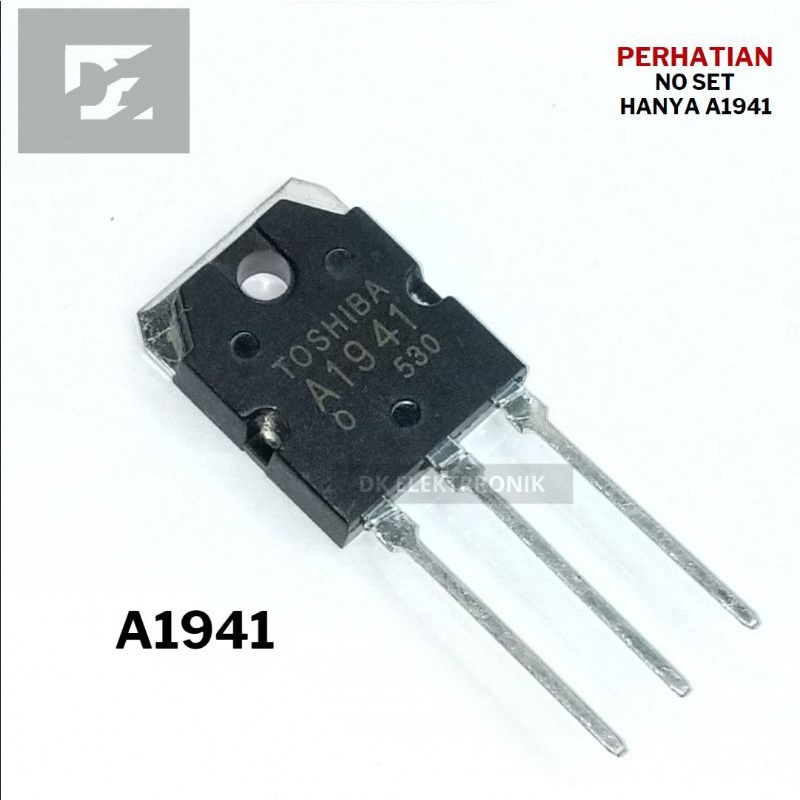 A1941 TRANSISTOR 2SA1941 A1941 2S A1941 PNP POWER TRANNSISTOR A1941 (NO SET) TOSHIBA A1941