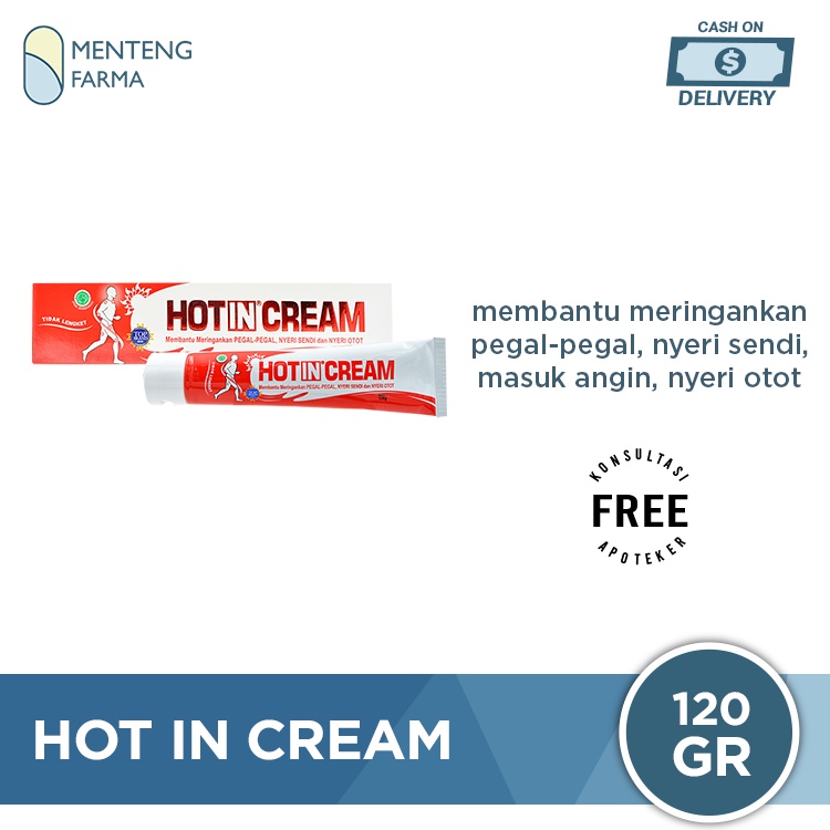 Hot In Cream 120 Gr - Pereda Nyeri Otot dan Sendi