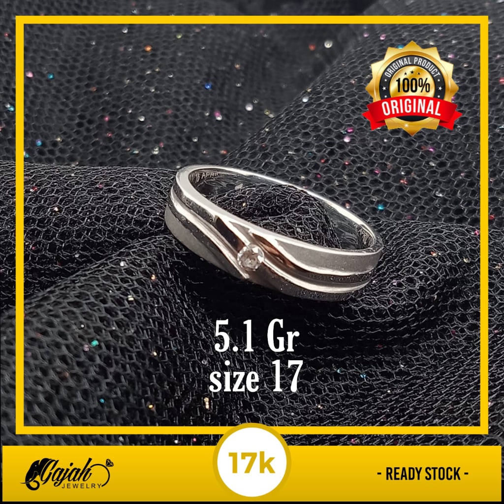 Cincin emas 17k - 5.1 gr kadar 750 - 4187