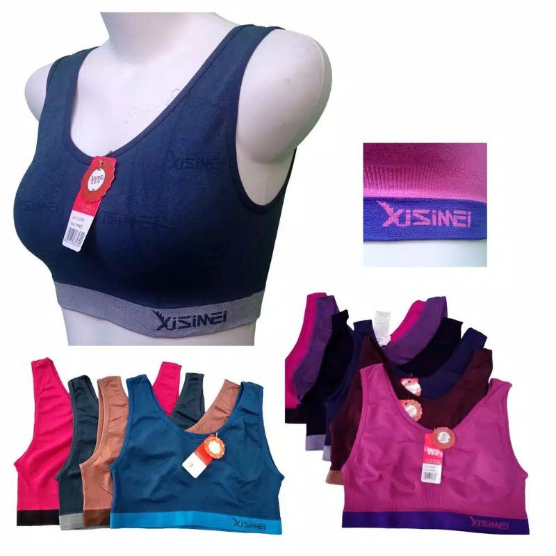 Xisimei Miniset / Sport Bra Satuan-Warna Random TOKO KEANULOVA