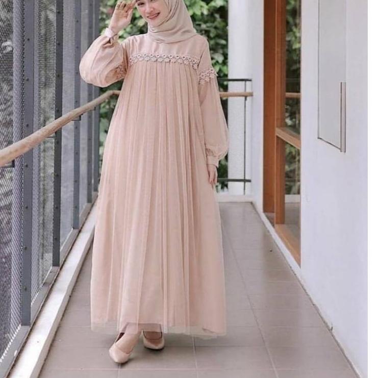 ✧ XC - Maxi Nuraini / Couple Nuraini / Maxi ZOYA / Dress Maxi Tile / Gamis Muslim Terbaru ✪
