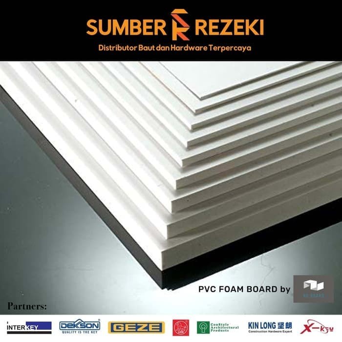 

Pvc Board / Pvc Foarm Board Tebal 15Mm 60X40 Cm Keperluan Maket Dll
