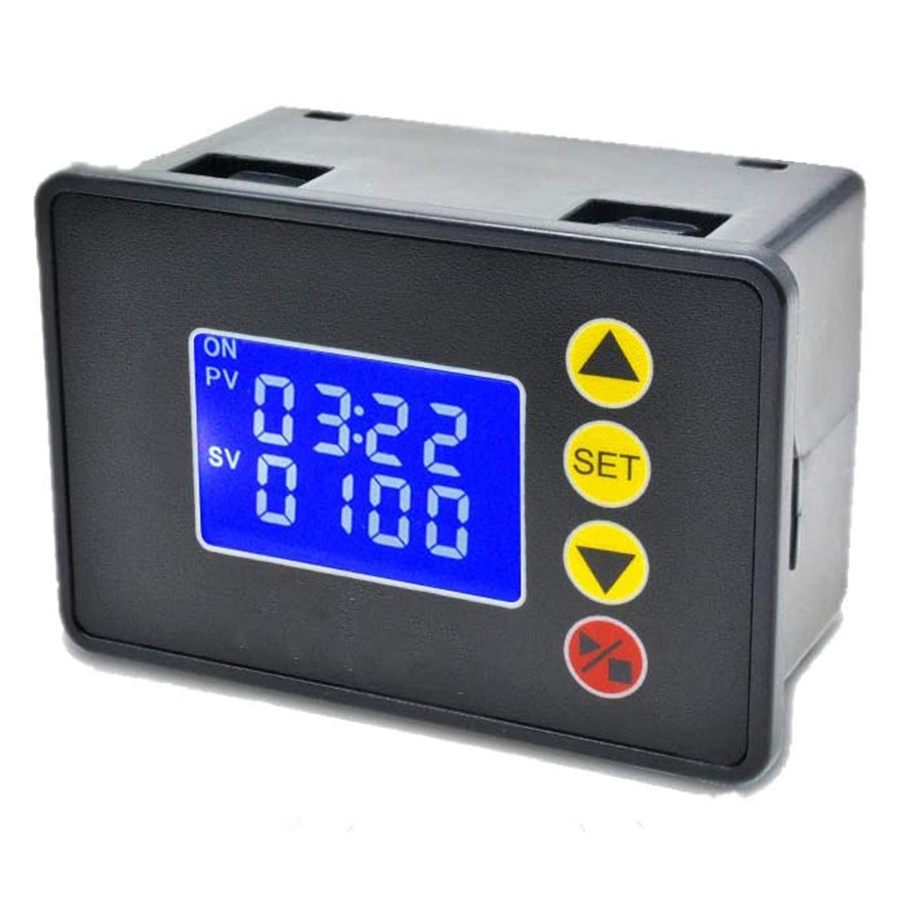 Digital Time Delay Relay LED Display Cycle Timer Control Switch Adjustable Timing AC 220V