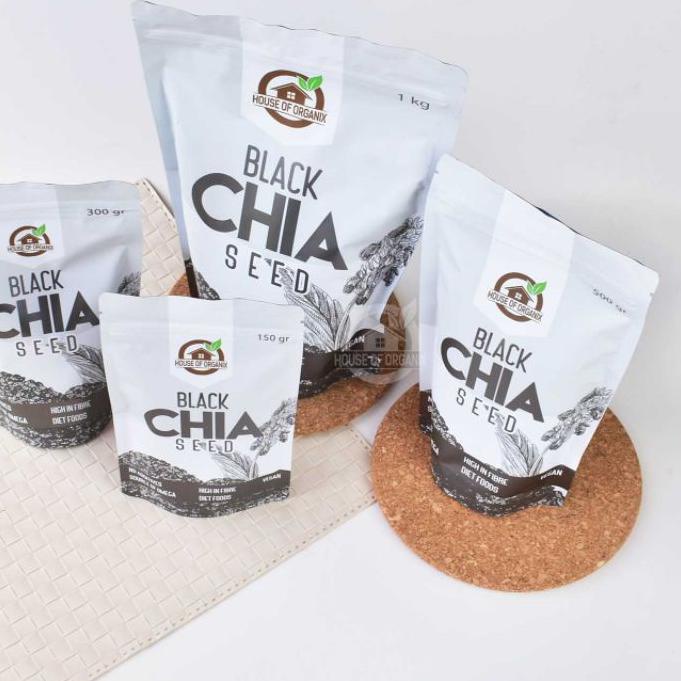 

☺ Organic Black Chia Seeds 300 Gr ◌
