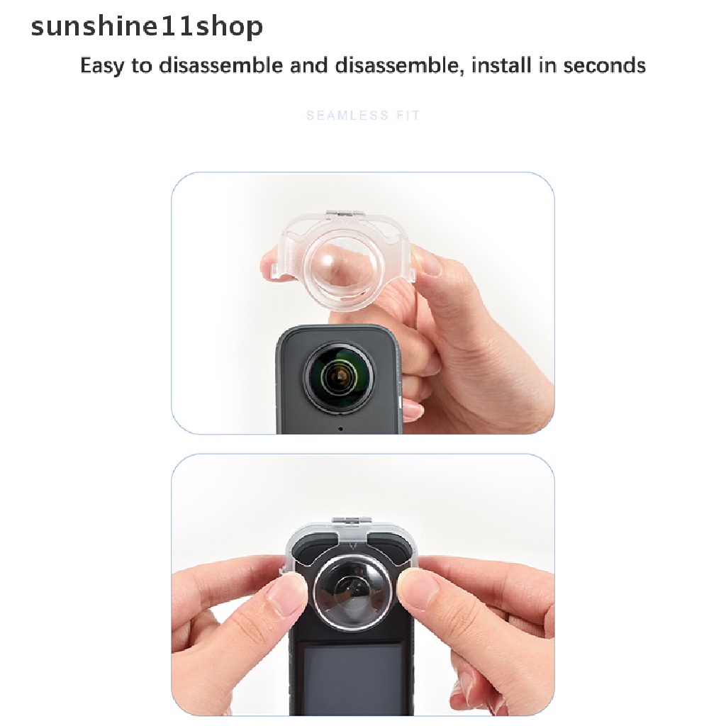 Sho For Insta 360x3 Clear Lens Guards Protection Penutup Lensa Anti Air Debu N