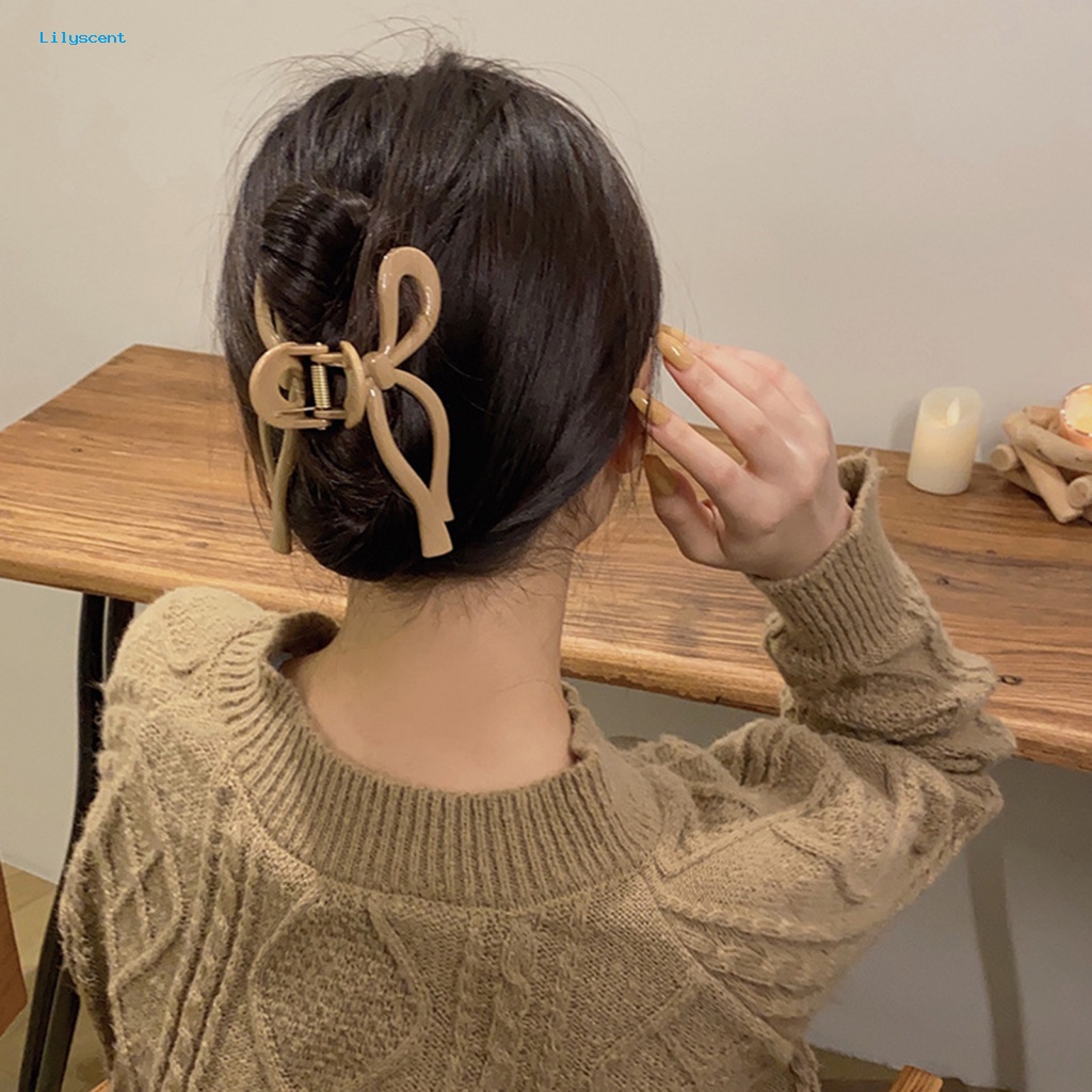 Lilyscent Reusable Big Hair Clip Aksesoris Rambut Anti-slip Klip Rambut Mandi Akrilik Besar Gaya Korea