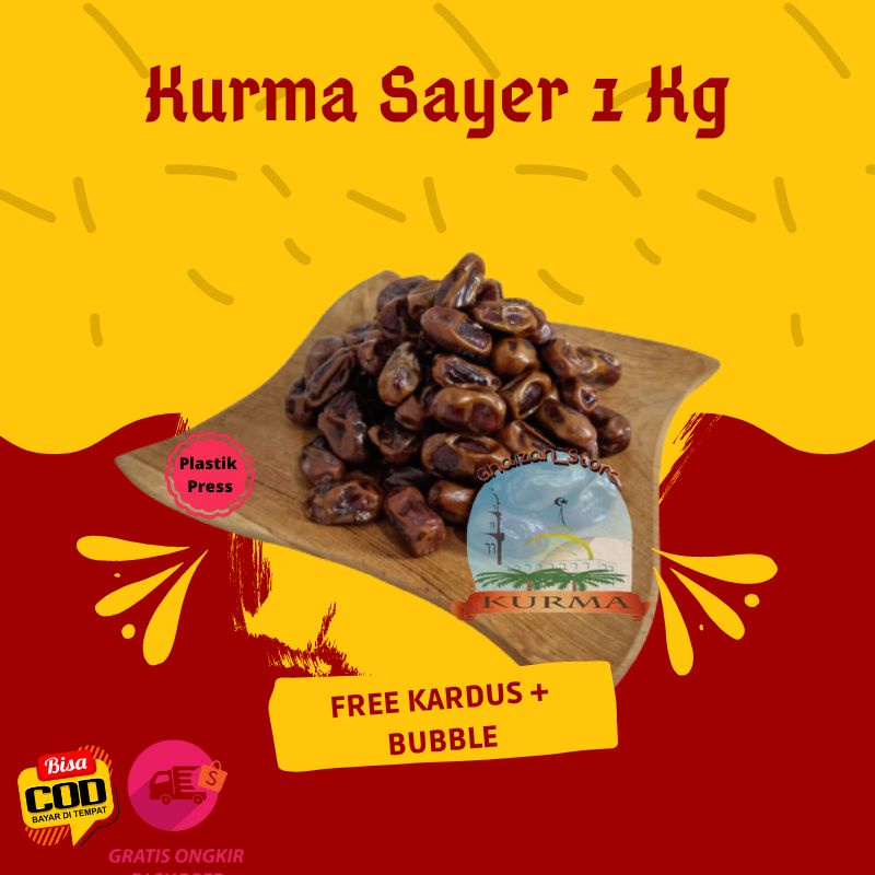 

KURMA SAYER 1 Kg / EMIRATES GOLD DATES / KURMA SAYER MURAH / KURMA MADINAH / OLEH OLEH HAJI DAN UMROH