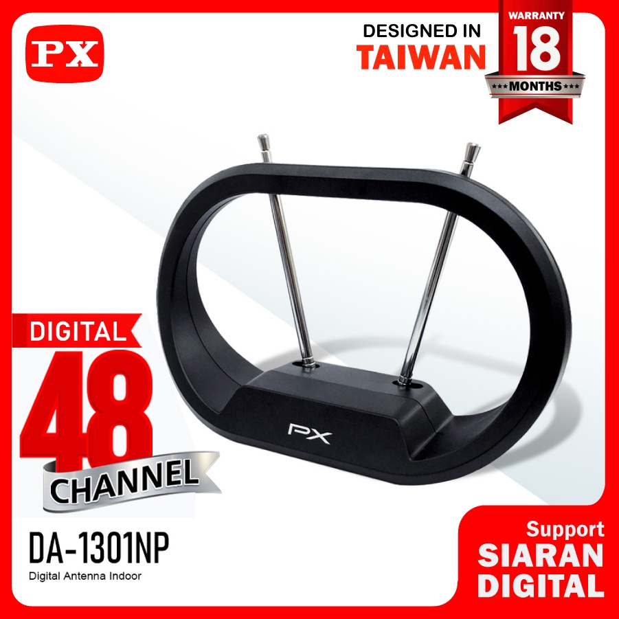 Antena TV Indoor PX DA-1301NP Digital TV DVB-T2 (Garansi 18 Bulan)