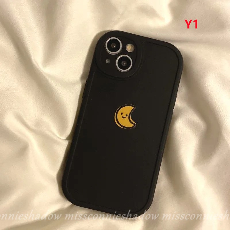 Couple Sun Moon Case Realme C53 C25 C21Y C31 C12 C25s C21 C3 C20 C15 5i 5S 6i C35 C30 GT Master Edition 8i 8 8pro C11 2021 6s 7i C17 7 6 C21Y C25Y C20A Simple Warna Solid Sarung