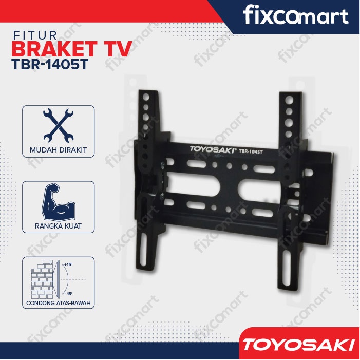 Bracket TV LCD LED 10&quot; - 45&quot; Toyosaki 1045T