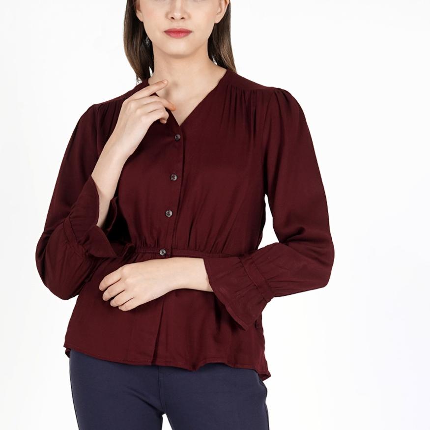 ☑ Le Rosetz - Blouse Talia Burgundy ➷