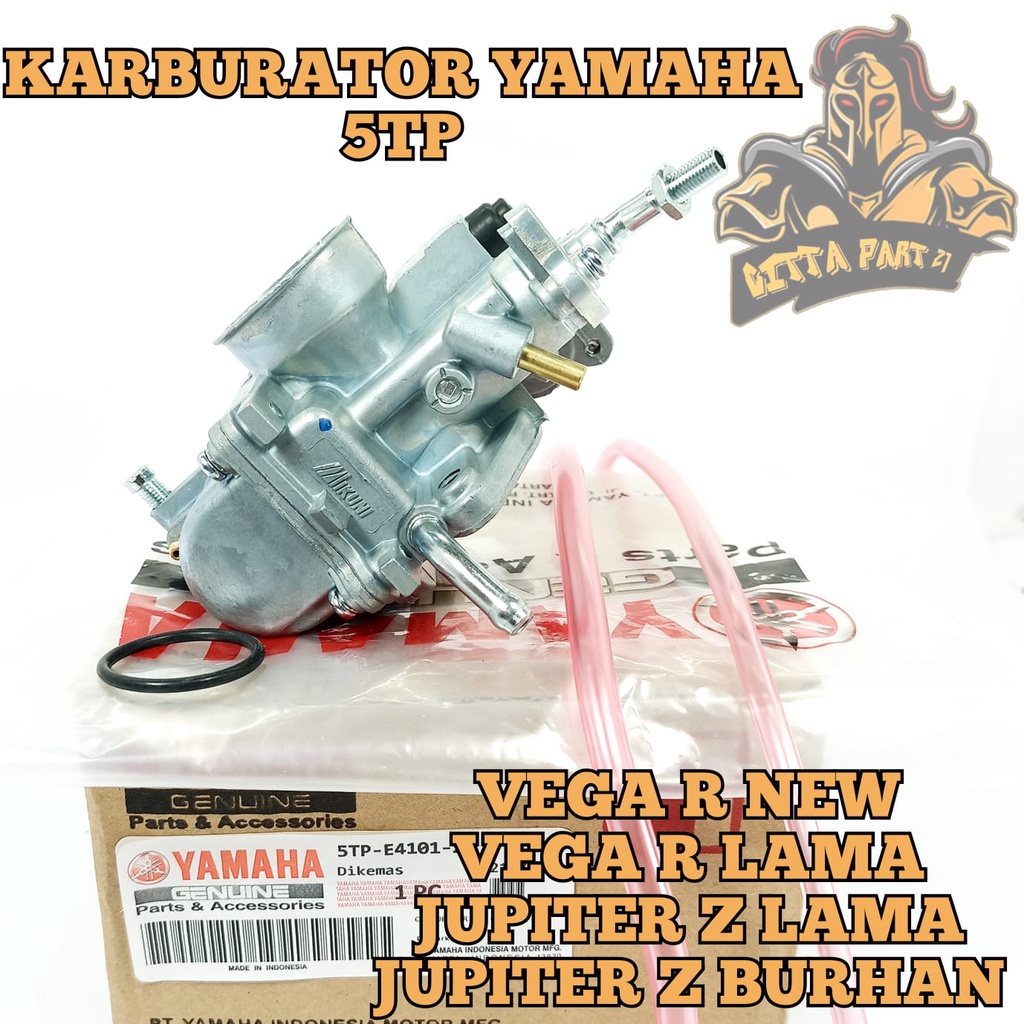 KARBURATOR CARBURATOR YAMAHA MIKUNI 5TP KUALITAS ASLI ORIGINAL YAMAHA PASTI PRESISI TIDAK BANJIR LANGSUNG LANGSAM TARIKAN MANTAP AWET DAN DIJAMIN MANTAP VEGA R NEW/VEGA R LAMA/JUPITER Z LAMA/JUPITER Z BURHAN KUALITAS ORI