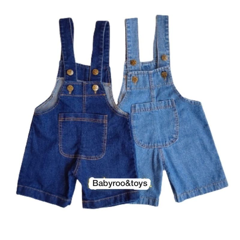 OVERALL JEANS PENDEK UNISEX