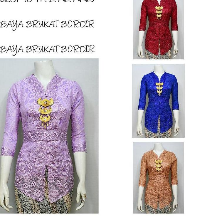 ➵ Indah ABAYA KEBAYA BRUKAT BORDIR ENCIM MODERN LENGAN 7/8 Furing Katun KEBAYA WISUDA KEBAYA KATUN K