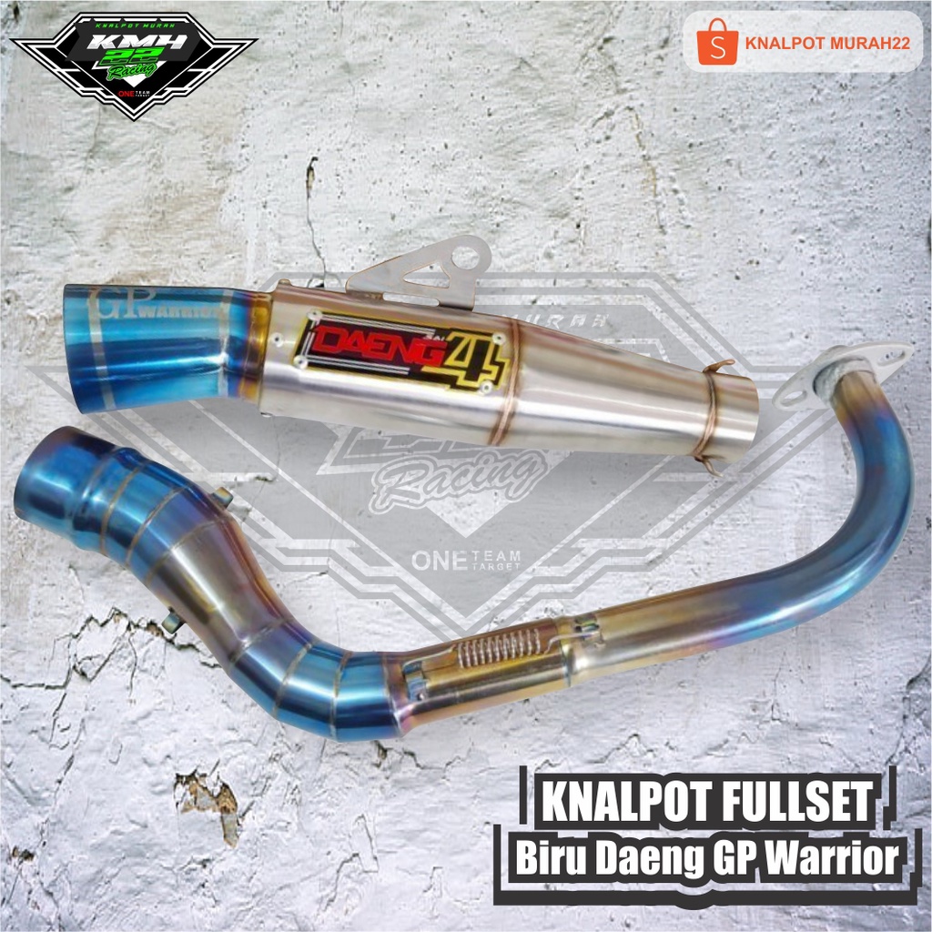 Knalpot Biru DAENG Gp Warrior Sai 4 DAENGSAI4 Nmax 150 Abs New Old - Nmax New