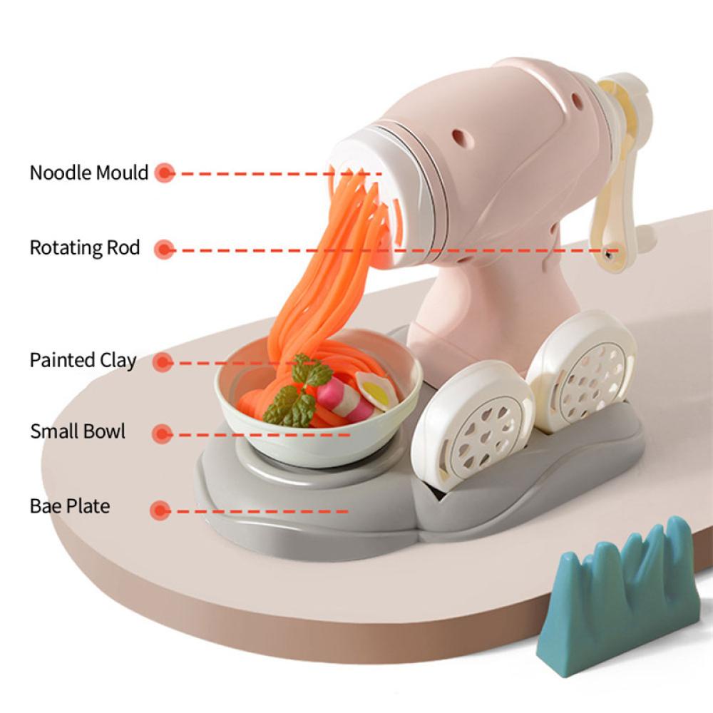 Timekey 18 /19/26Pcs Anak-Anak DIY Warna Clay Noodle Maker Machine Plastisin Alat Set Clay Art Simulasi Dapur Pretend Play Mainan J6U8