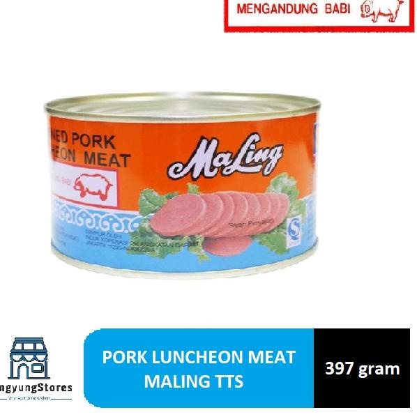 

❃ Ham Maling TTS Luncheon Meat Pork Kaleng 397 gram ♣