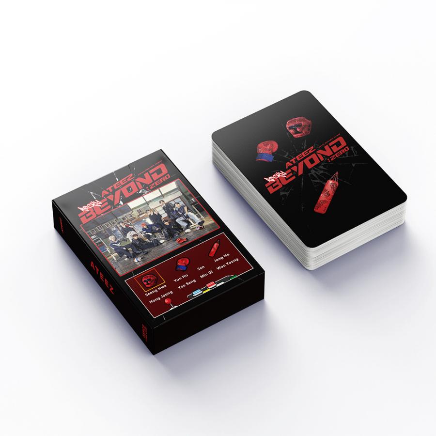 Ateez Album Lomo Card Kpop Photocards Postcards BEYOND ZERO ROCKY Series LY