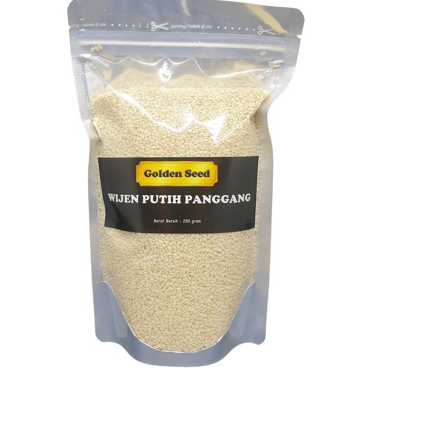 

♟ WIJEN PUTIH PANGGANG 250 GR PREMIUM - WHITE SESAME SEED ROASTED SANGRAI 250 GRAM ♩