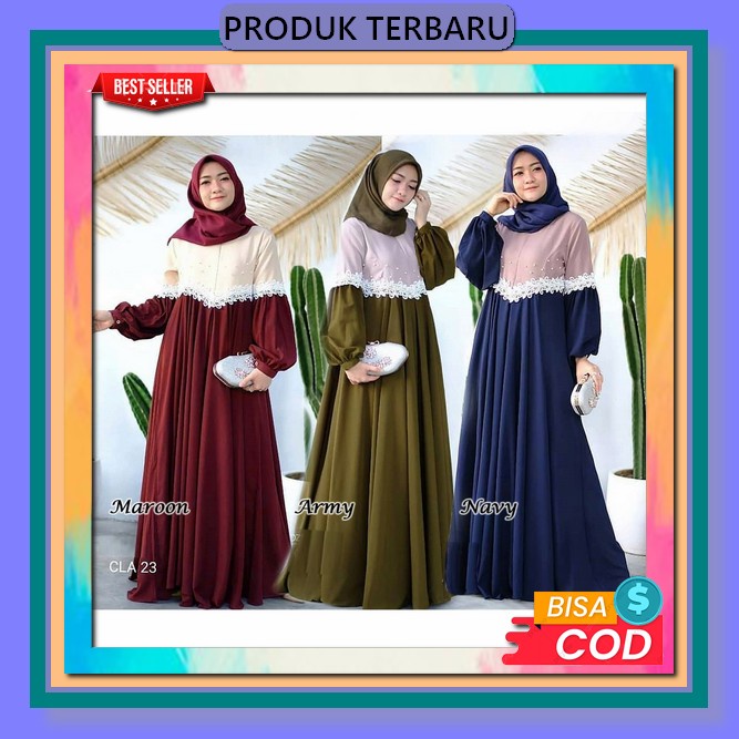 Arumi Maxy Dress Gamis Kondangan Remaja Modern Terbaru Gamis Busui / Gamis Terbaru / Gamis Maxmara /