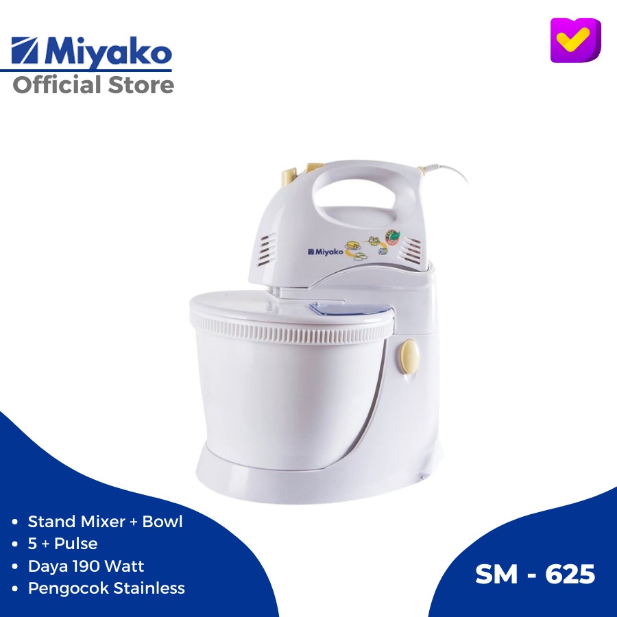 STAND MIXER SM625 MIKSER ADONAN KUE ROTI MURAH MIYAKO STAND MIXER SM 625