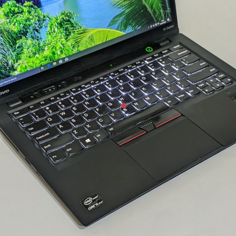 laptop Ultrabook tipis lenovo thinkpad x1 carbon - core i5 - Ssd 256gb - Windows ori