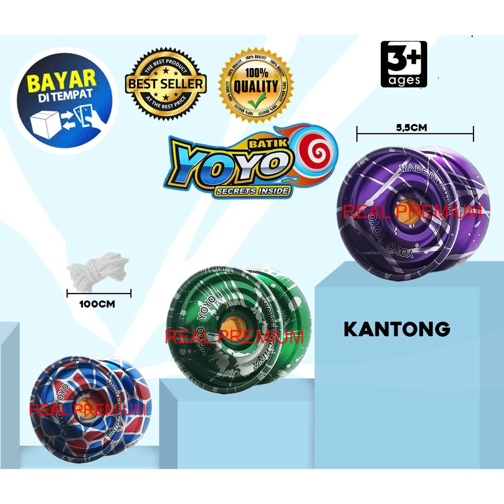 MAINAN ANAK YOYO BESI MOTIF / MAINAN YOYO BESI MURAH