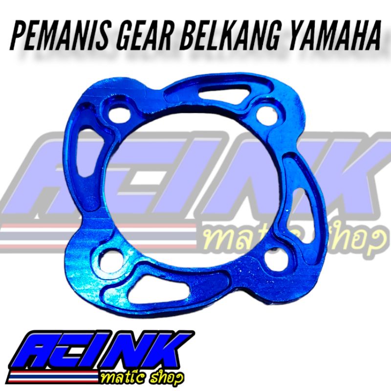 Pemanis cover gear belakang yamaha cnc almunium pnp