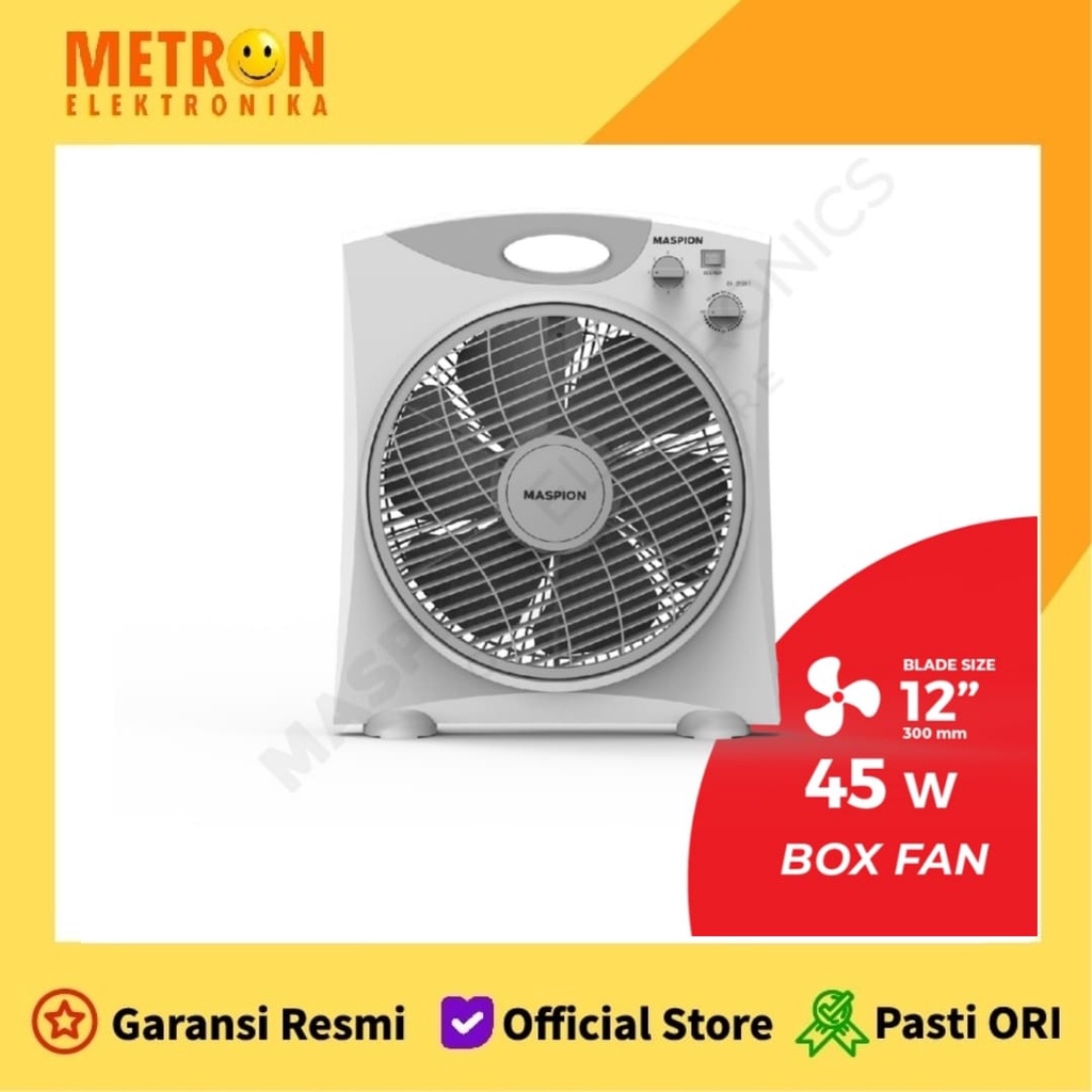 MASPION EX 2109 T BOX FAN 12&quot; / KIPAS ANGIN BOX 12 INCH 45 WATT / EX2109T