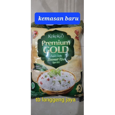 

Beras basmati PREMIUM GOLD 5KG KEMASAN BARU