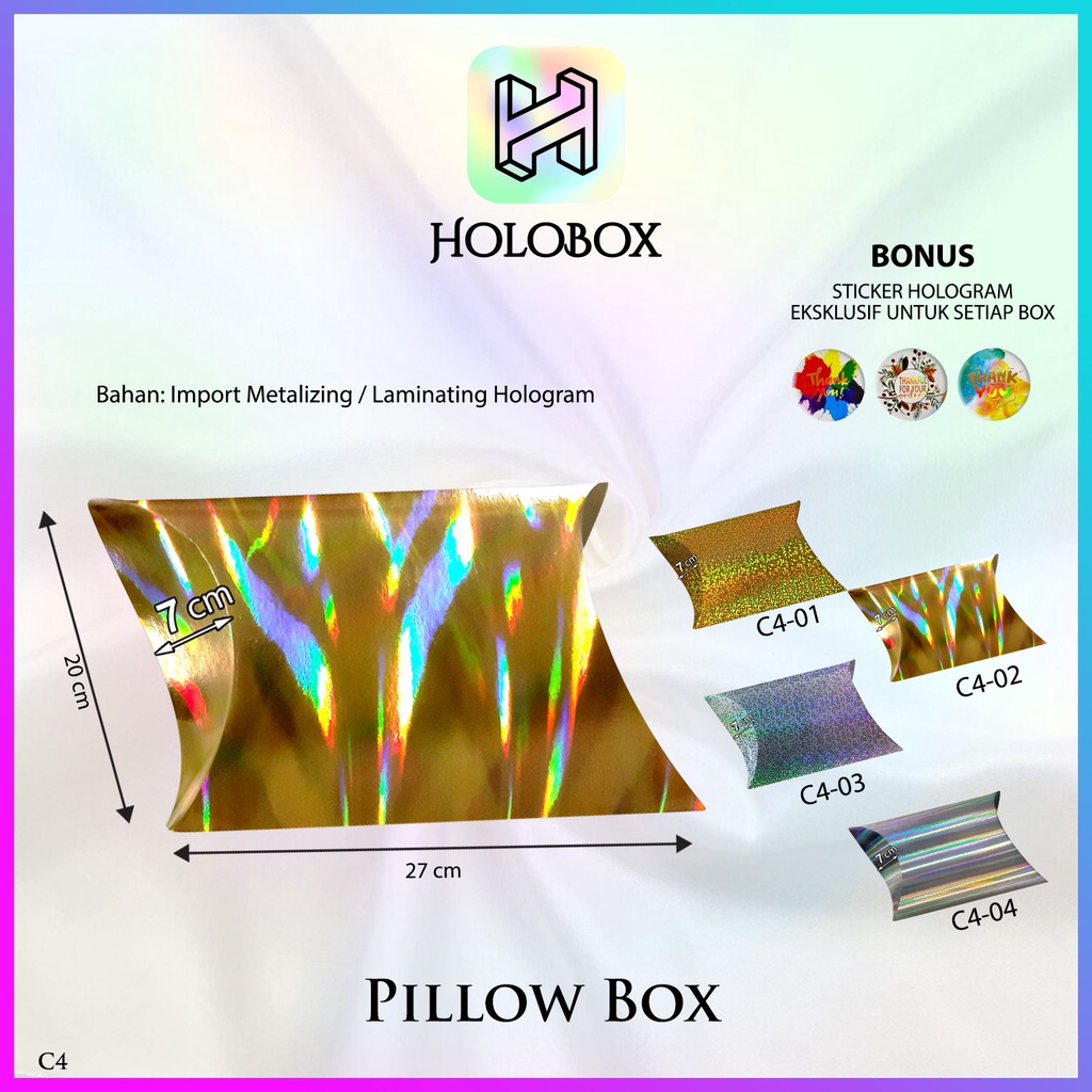 

Pillow Box | Kotak Pillow | Kotak Hadiah | Kotak Souvenir | Murah 27x20x7