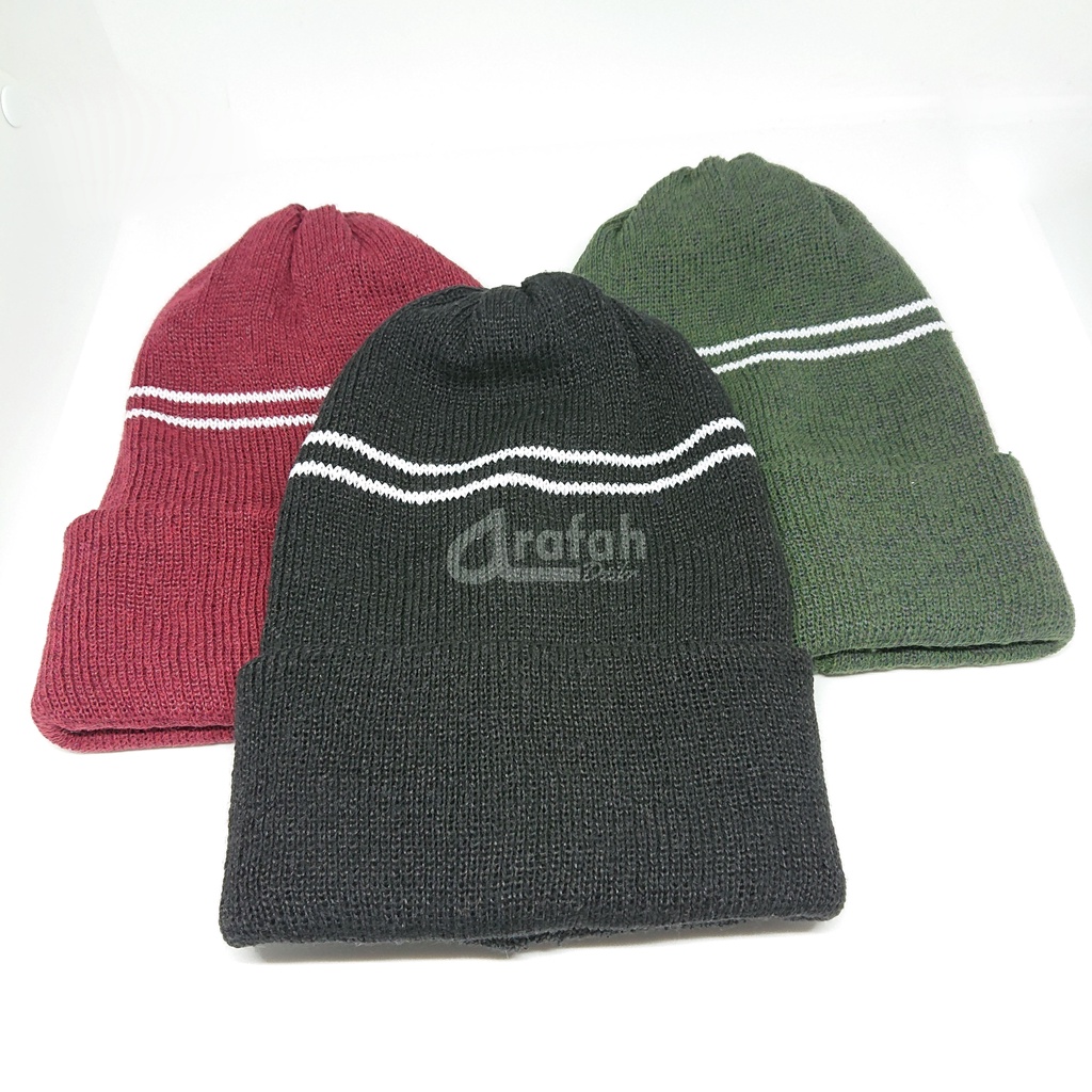 Kupluk Beanie Hat Dewasa Pria Wanita bahan Rajut Tebal Berkualitas