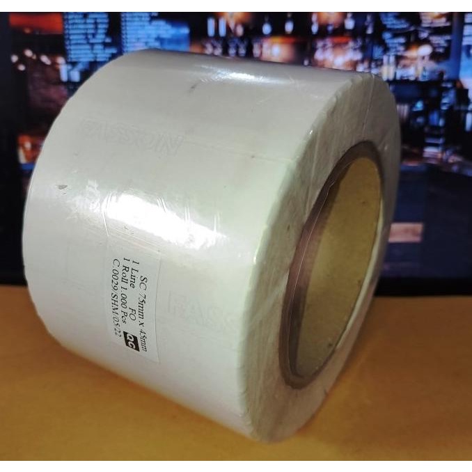 LABEL STIKER 75x45 MM SEMICOATED BARCODE 75 X 45 1000Pc STICKER ETIKET