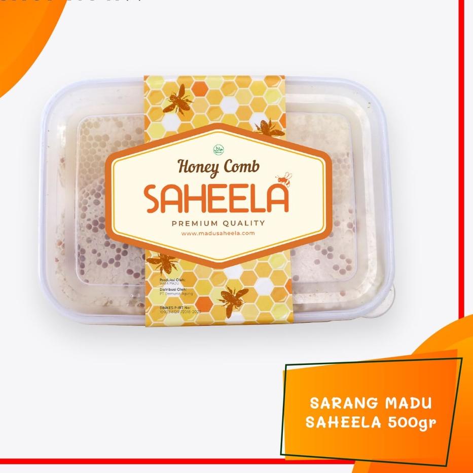 

♘ [TERLARIS] Sarang Asli Utuh Murni 500gr | Saheela Melifera Premium Honey Comb 100 % ORIGINAL ●