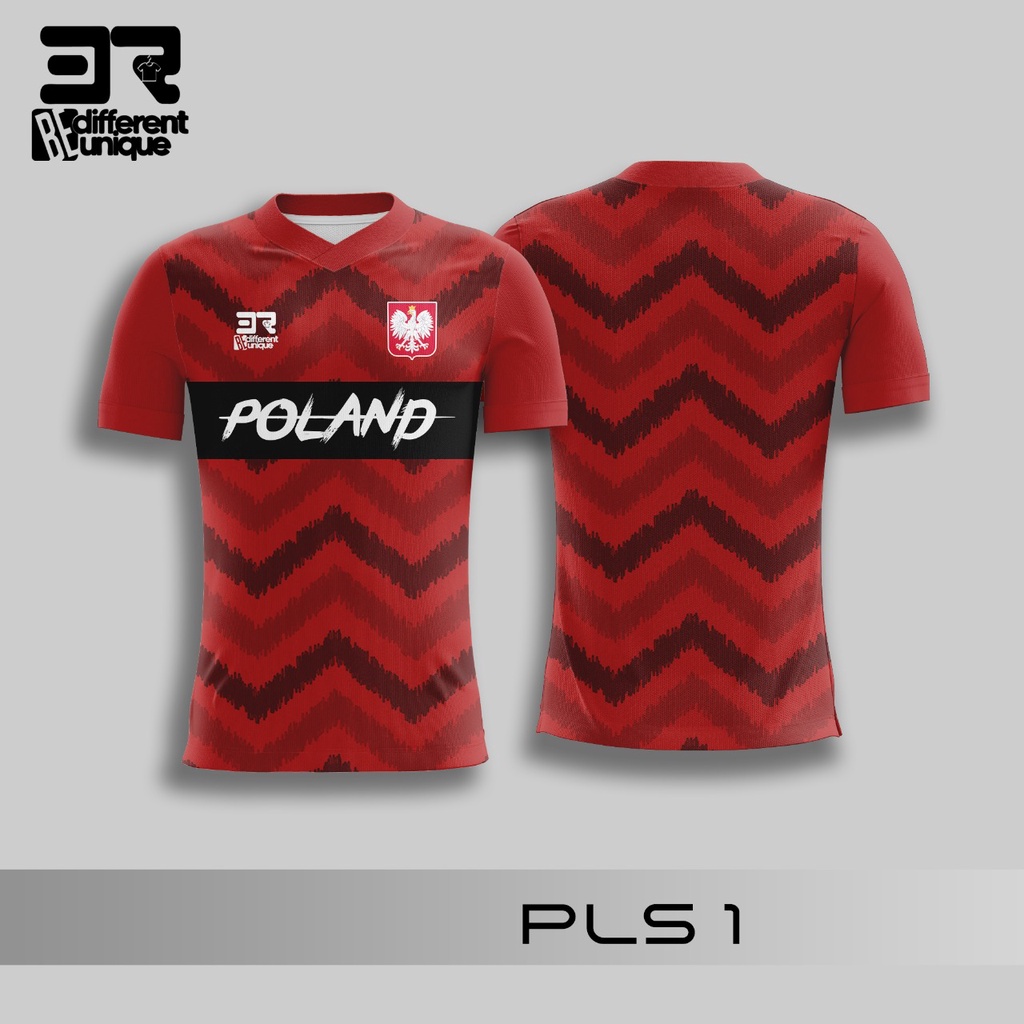 [ BAYAR DI TEMPAT ] KAOS JERSEY SEPAK BOLA DUNIA POLAND PLS 1  -  / JERSEY BOLA / JERSEY SEPAK BOLA 