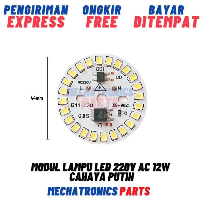 Modul Lampu LED 220V AC Cahaya Putih