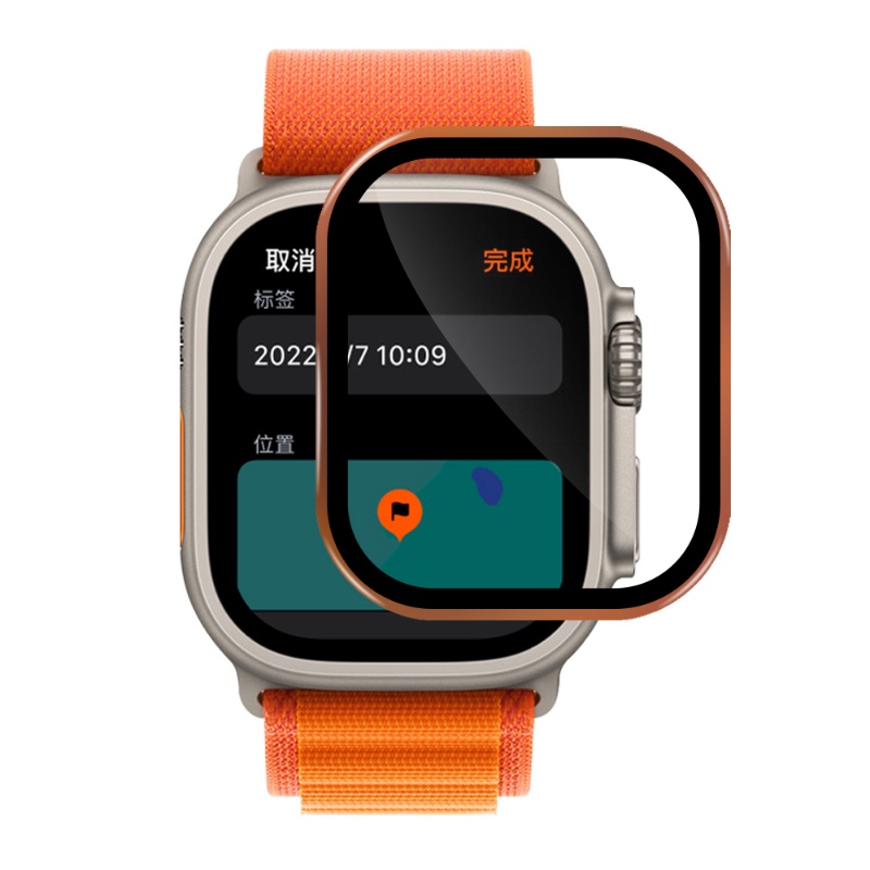 Tempered Glass Protection Film HD Watch Screen Protection Aksesoris Smartwatch Layar Film Bezel Logam Film Kompatibel Dengan IPhone Watch Ultra 49mm