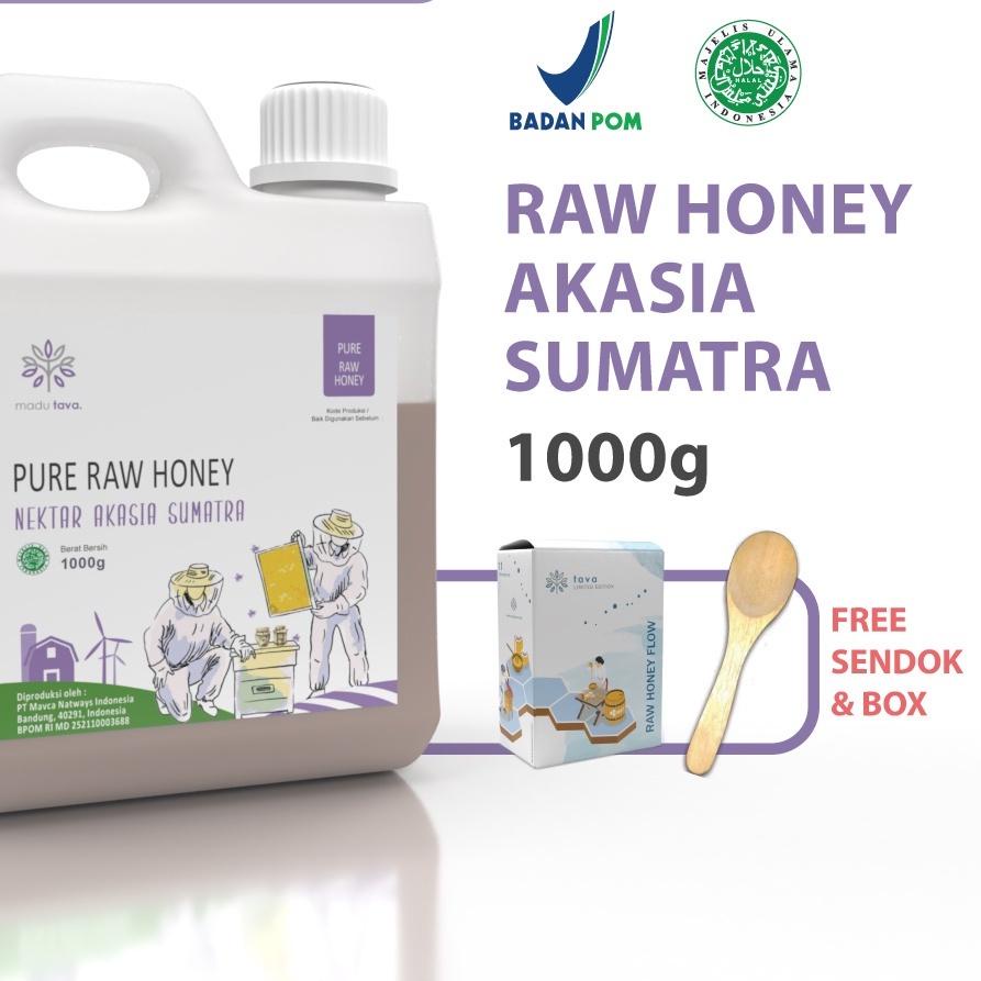 

☛ Murni Asli Tava Nektar Akasia Sumatra 1kg Grade A 100% Alami Pure Natural Raw Honey ☞