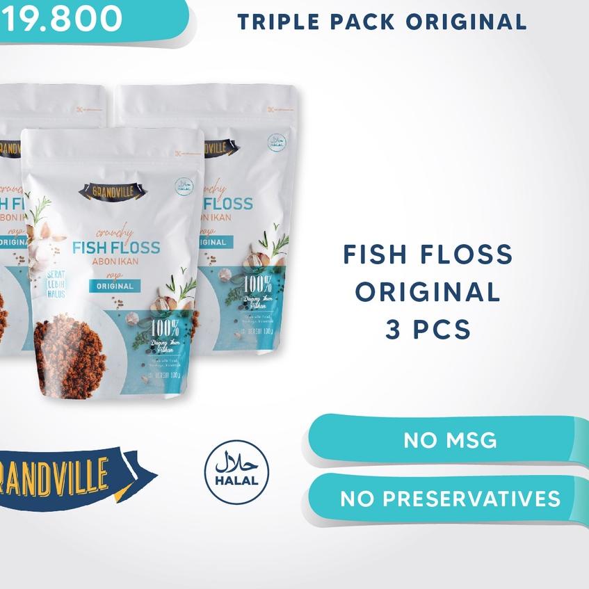 

۞ Grandville Abon IKAN Crunchy Triple Pack Original ☼