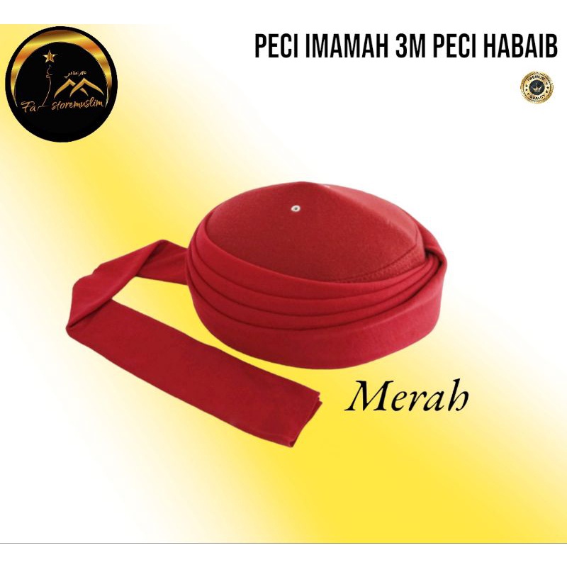 Peci Imamah peci habaib Permanen Panjang 3 Meter  Imamah untuk anak dan dewasa