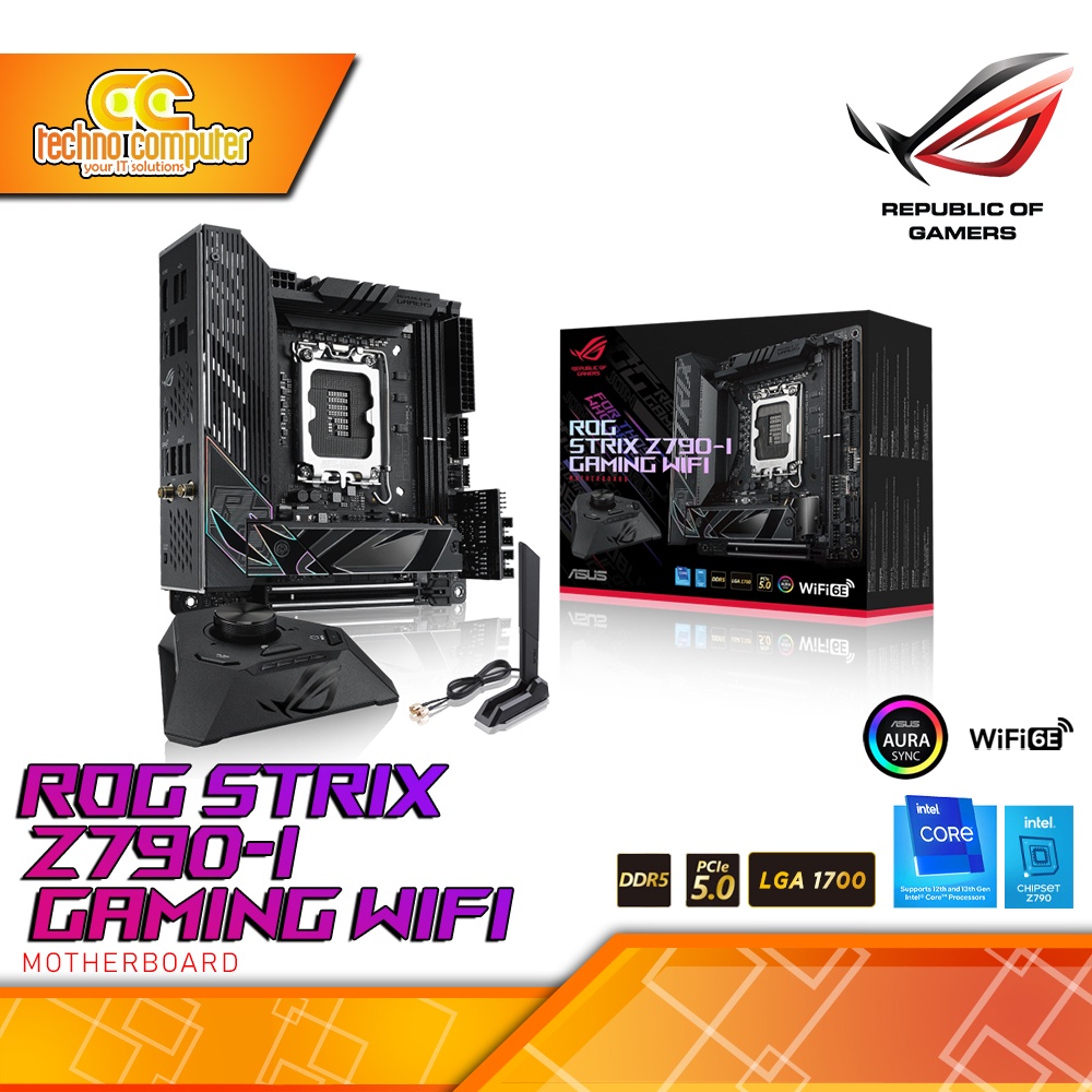 MOTHERBOARD ASUS ROG STRIX Z790-I GAMING WIFI - mITX, LGA1700, Z790, DDR5