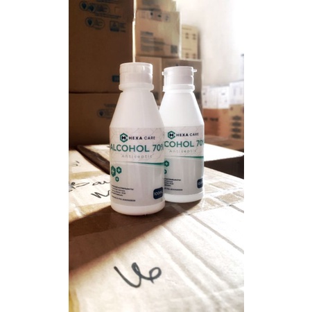 Alkohol Antiseptik 70 % Hexacare 100 Ml  Per Karton (50 btl)